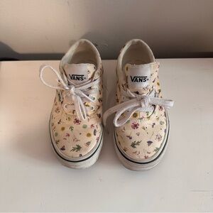 Vans Kids Floral Cream Sneakers